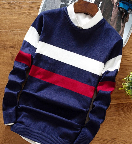 Suéter de Cuello Redondo para Hombre - Pullover Trendy Estudiante - Image 8
