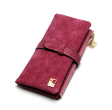 Billetera Larga Coreana de Cuero Mate con Doble Compartimento y Múltiples Tarjetas para Mujer - Image 9