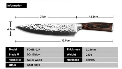 Cuchillo de Chef Profesional de Acero Inoxidable - Image 8