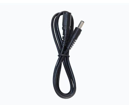Black 5M DC power extension cable with 5.5mm x 2.1mm male and female connectors for CCTV and other devices. - Image 4