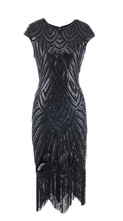 Vestido de Lentejuelas con Flecos y Trenzas - Image 23