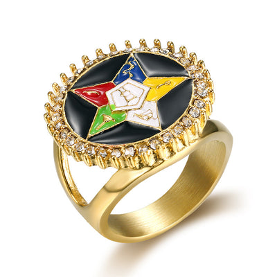 Anillo de Acero Inoxidable Estrella Personalidad Creativa - Image 4