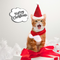 Conjunto Navideño Gorro y Bufanda para Mascotas Pequeñas - Gatos y Perros
