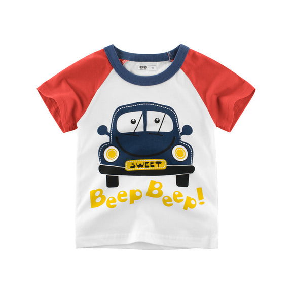 Playera Infantil de Verano con Diseño Cartoon