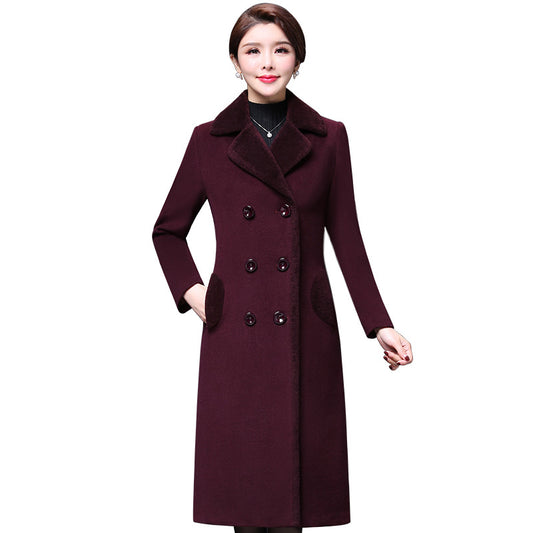 Abrigo de lana para mujer elegante y sofisticado