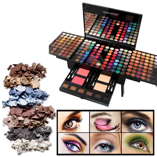Paleta de Maquillaje 180 Colores Forma Piano - Set Profesional de Sombras y Rubores