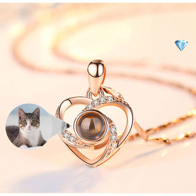Collar Romántico con Proyección de Foto a Color en Plata S925 - Image 11