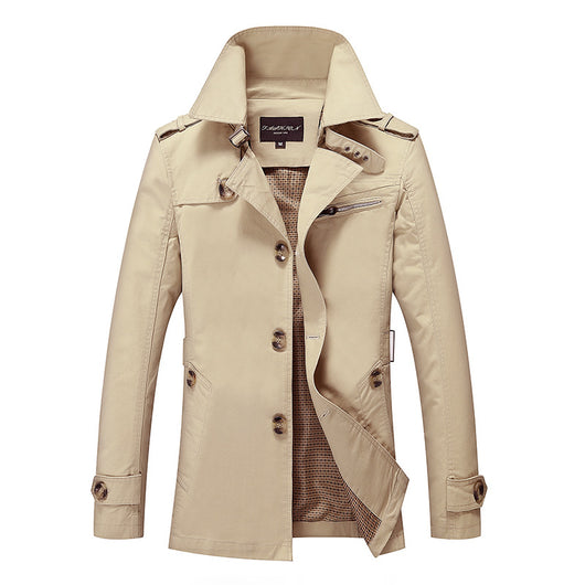 Chaqueta Cortavientos Lavada Estilo Coreano para Hombre - Image 7