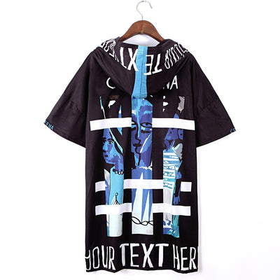 Falda Camiseta Hip-hop Personalizada Talla Grande - Image 5