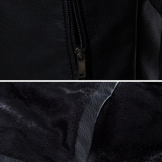 Chaqueta de Cuero para Motociclista - Diseño Slim Juvenil Hombre - Image 8