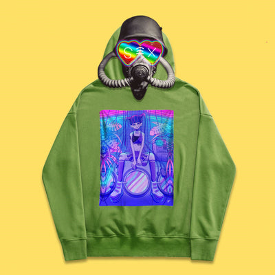 Sudadera Esencial con Diseño Steam Wave