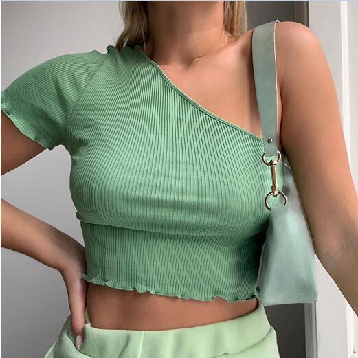 Blusa Manga Corta Ajustada para Mujer - Image 11