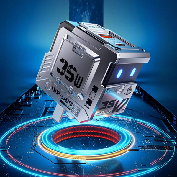 Cargador Rápido de 35W con Múltiples Puertos y Tecnología Gallium Nitride
