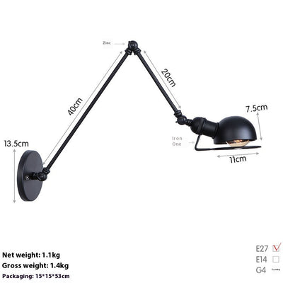 Lámpara LED de Pared Articulada para Estudio y Dormitorio - Image 36