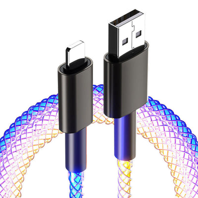 Cable de Carga y Datos RGB con Efecto Color Mágico - Image 3