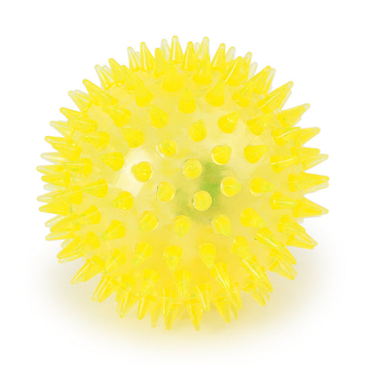Six colorful translucent spiky rubber pet balls in pink, green, yellow, red, rose red, and blue. - Image 7