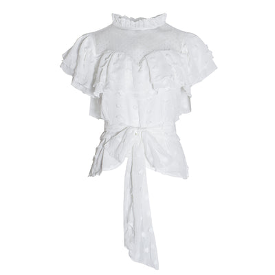Blusa con Volantes de Encaje Elegante - Image 16