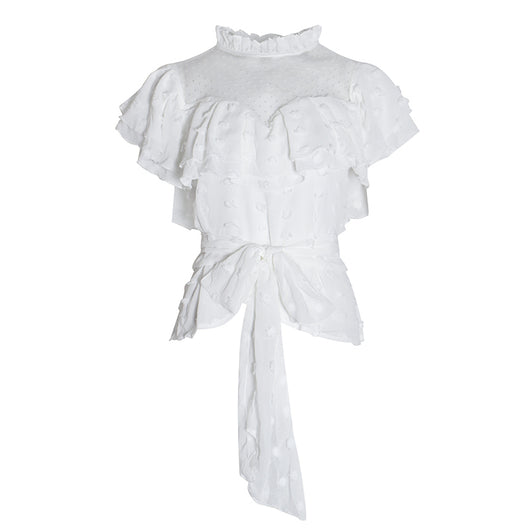 Blusa con Volantes de Encaje Elegante - Image 16