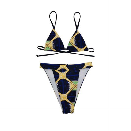 Bikini Retro con Cordones - Estilo Vintage Elegante