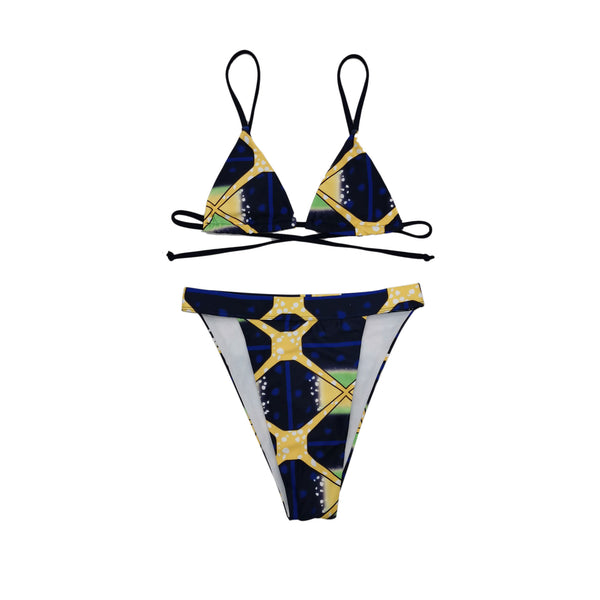 Bikini Retro con Cordones - Estilo Vintage Elegante