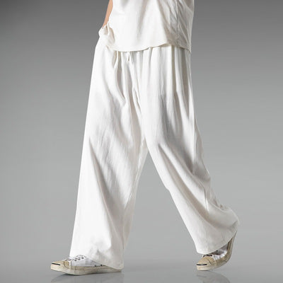 Pantalones Anchos de Lino y Algodón para Tallas Grandes - Cómodos y Transpirables - Image 11