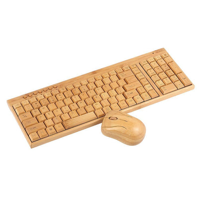 Kit Teclado y Ratón de Bambú Ecológico - Image 3