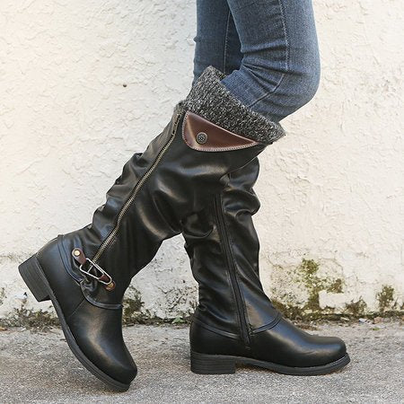 Botas de Tacón Bajo y Punta Redonda - Image 3