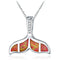 Whale Tail Opal Pendant Rojo Q1 pc