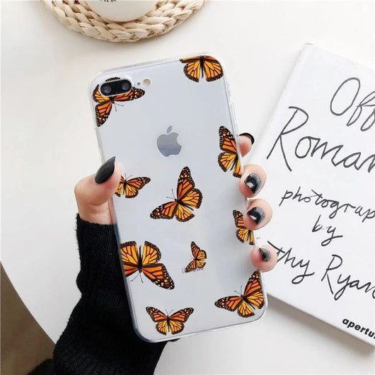 Funda Transparente Mariposa de Silicona Suave para Teléfono - Image 15