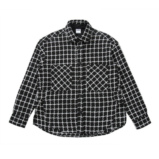 Chaqueta Camisa Cuadros Blanco y Negro - Estilo Urbano Versátil