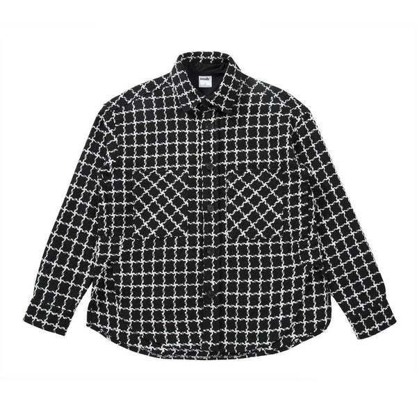 Chaqueta Camisa Cuadros Blanco y Negro - Estilo Urbano Versátil