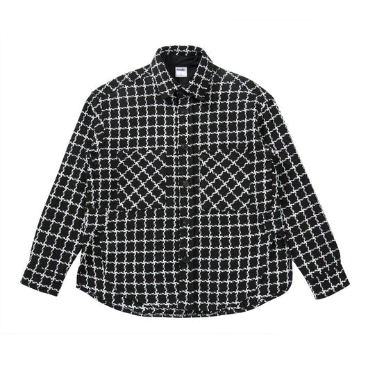 Chaqueta Camisa Cuadros Blanco y Negro - Estilo Urbano Versátil