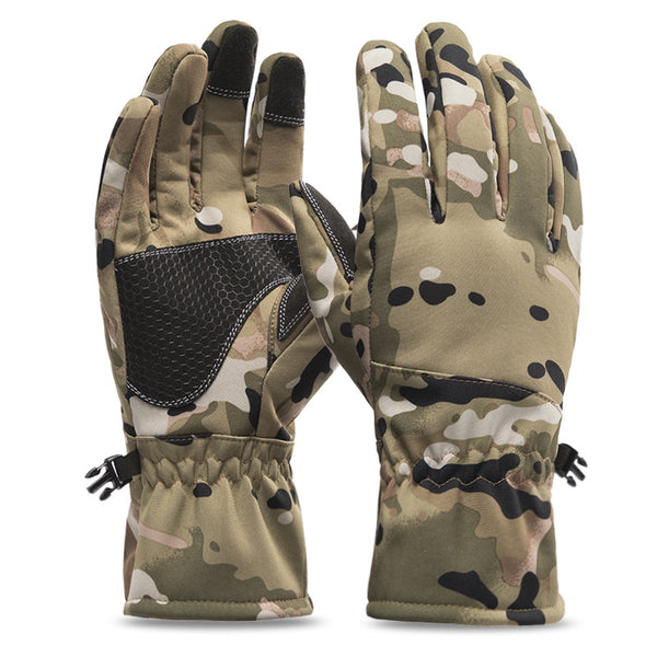 Guantes de esquí acolchados de velludo para deportes de invierno