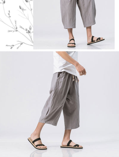 Pantalones Harem de Algodón Estilo Chino - Image 18