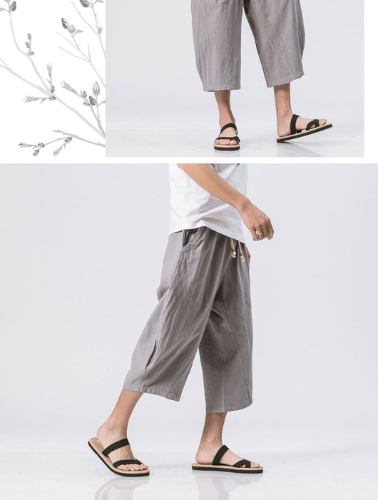 Pantalones Harem de Algodón Estilo Chino - Image 18