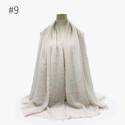 Pashmina de Algodón Suave con Flecos - Pañuelo Versátil para Mujer - Image 63