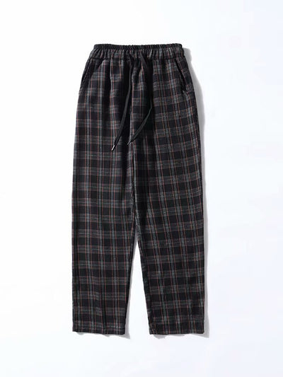 Pantalones Casuales Estilo Danza con Patrón Cuadros para Estudiantes - Image 3