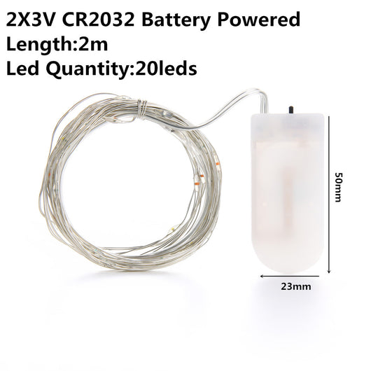 Luces LED Navideñas Exteriores - Guirnalda 2m/5m/10m Recargable USB - Image 10