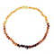Natural Baltic Amber Necklace Baby Grinding Chain 2style