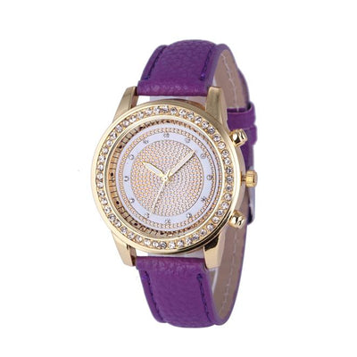 Reloj Pulsera de Cristal Geneva para Mujer - Acero Inoxidable Cuarzo - Image 6