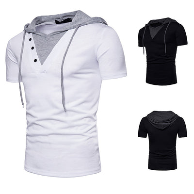 Playera Deportiva con Capucha de Manga Corta para Hombre - Image 5