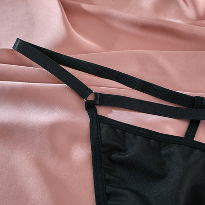 Conjunto de Lencería Sensual con Tirantes de Acero y Anillo Hueco de 3 Piezas - Image 6