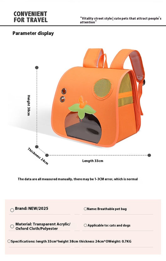 Mochila de Transporte para Gatos - Gran Capacidad, Ligera y Respirable - Image 10