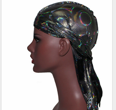 Turbantes Durags Brillantes de Seda - Bandanas Coloridas para Hombre