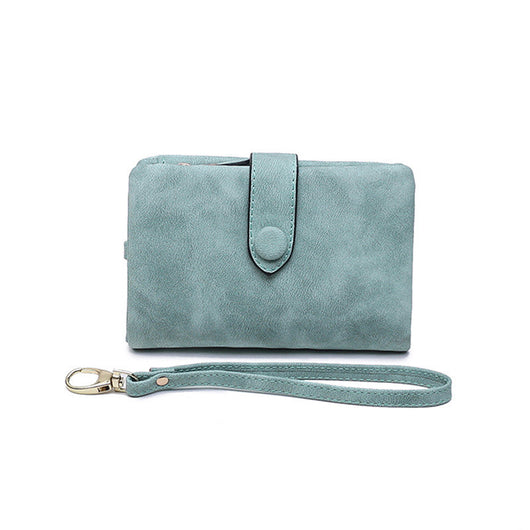 Billetera Corta de Cuero Fotográfico Mate - Diseño Coreano para Mujer - Image 15