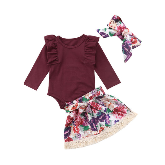 Conjunto Ramia con Volantes - Outfit Completo para Bebés y Niñas Pequeñas