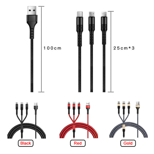 Cable Adaptador Triple para Tres Líneas de Datos - Image 3