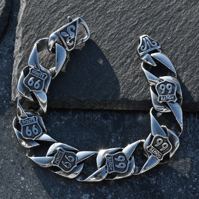 Pulsera Route 66 Acero Titanio - Image 26