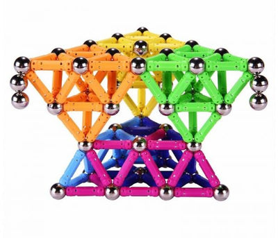 Juguete de Construcción Magnética con Varillas y Esferas de Metal - Bloques Educativos para Niños - Image 9