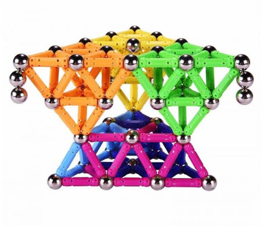Juguete de Construcción Magnética con Varillas y Esferas de Metal - Bloques Educativos para Niños - Image 9